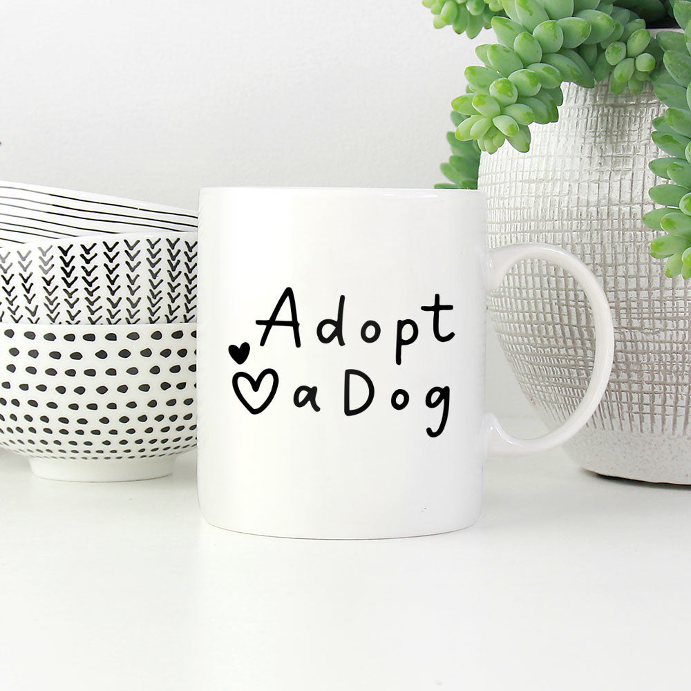 Adopt A Dog Mugs at $13.95 found at Personalizedpetlovergifts