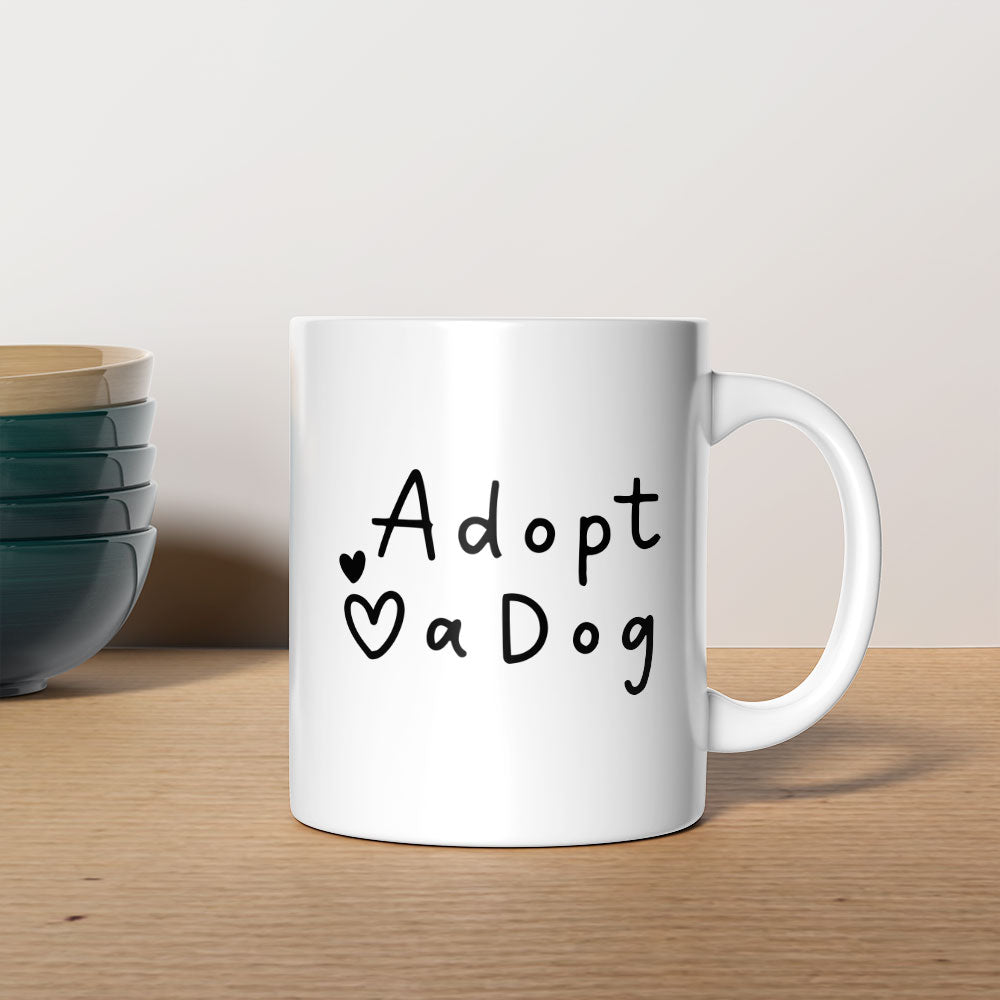 Adopt A Dog Mugs at $13.95 found at Personalizedpetlovergifts