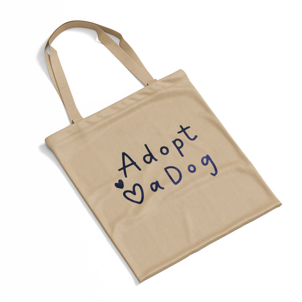 Adopt A Dog With Galaxy Font Totes at $22.95 found at Personalizedpetlovergifts