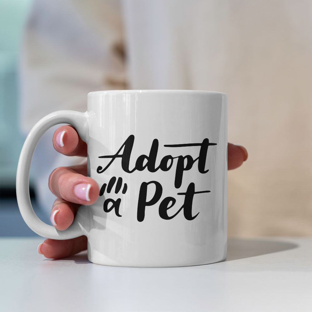 Adopt A Pet Mugs at $13.95 found at Personalizedpetlovergifts