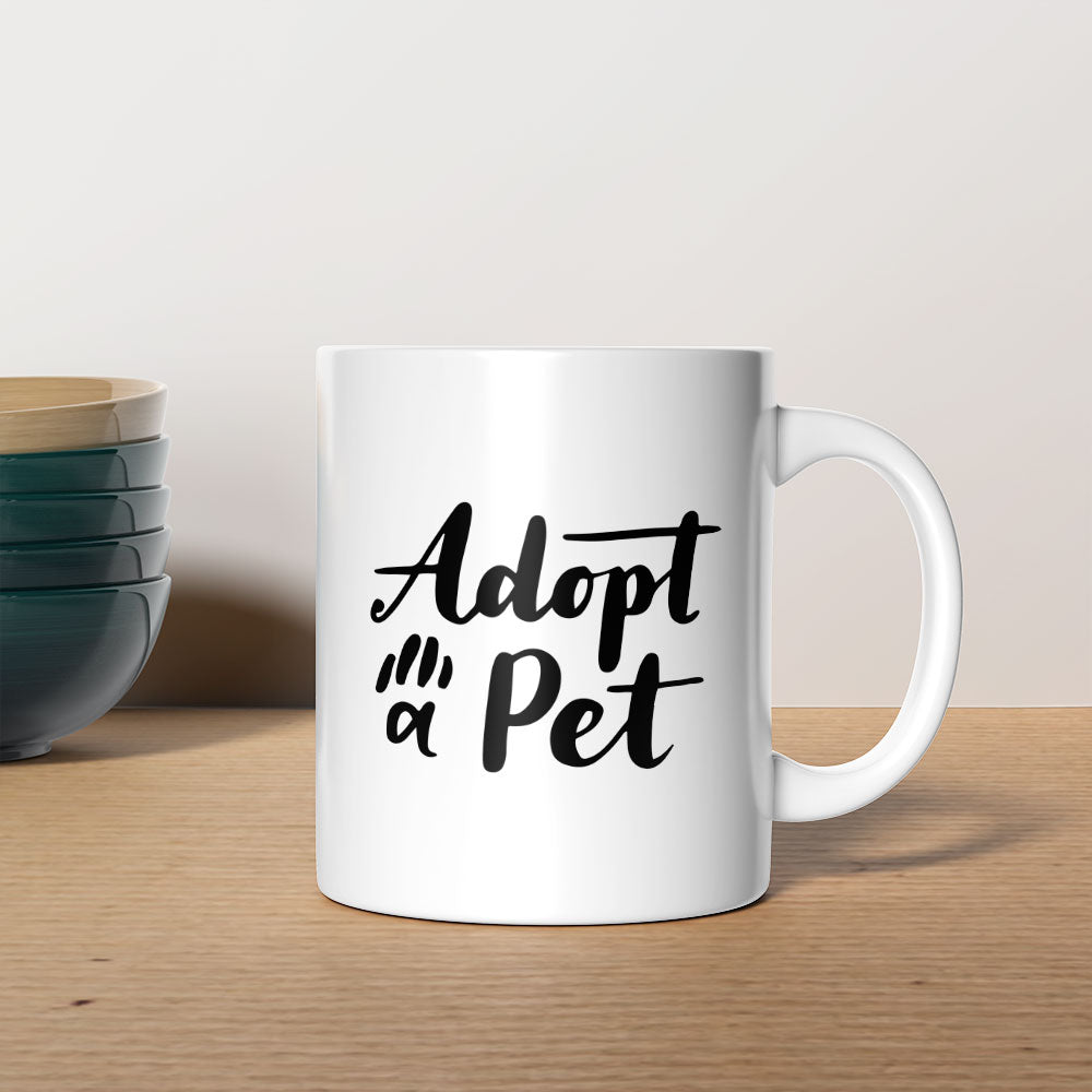 Adopt A Pet Mugs at $13.95 found at Personalizedpetlovergifts