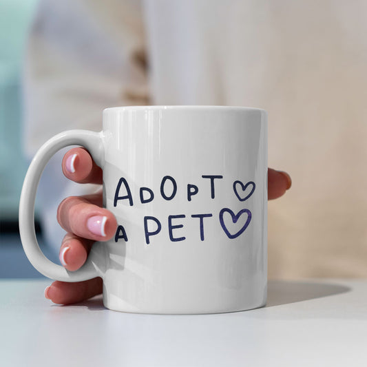 Adopt A Pet with Green Galaxy font Mugs at $13.95 found at Personalizedpetlovergifts