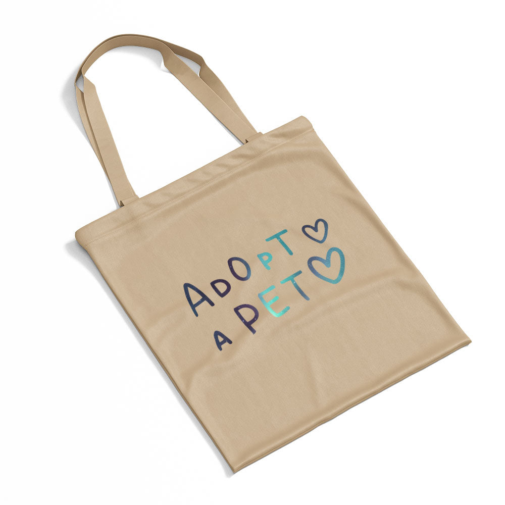 Adopt A Pet With Hearts Totes at $22.95 found at Personalizedpetlovergifts