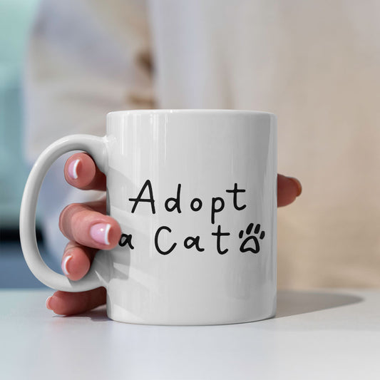 Adopt a Cat Coffee Mug at $13.95 found at Personalizedpetlovergifts