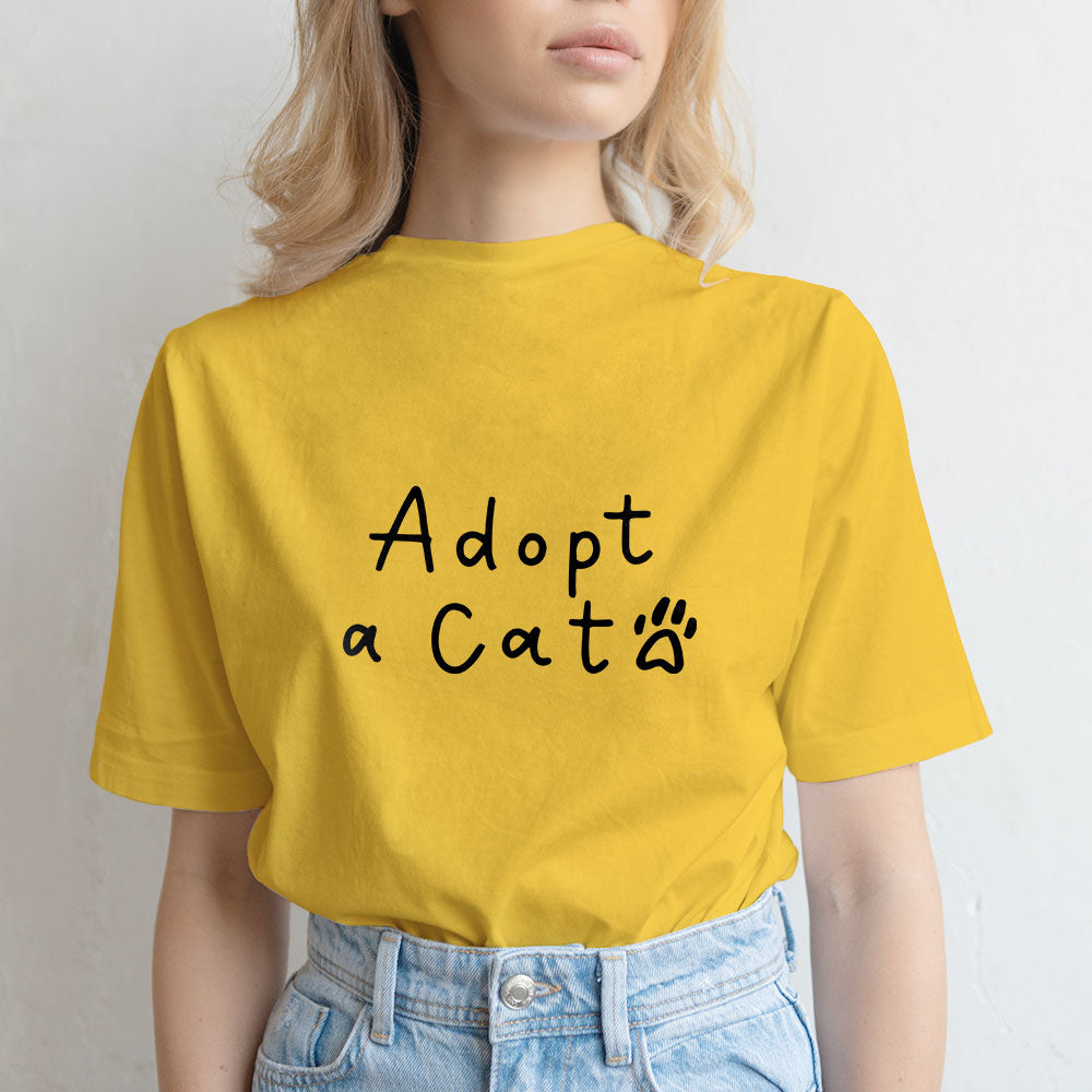 Adopt a Cat Unisex T-Shirt at $22.95 found at Personalizedpetlovergifts