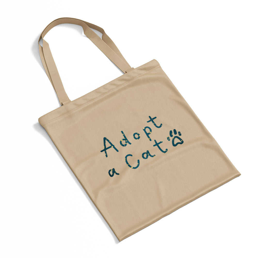 Adopt a Cat In Star Pattern Tote at $22.95 found at Personalizedpetlovergifts