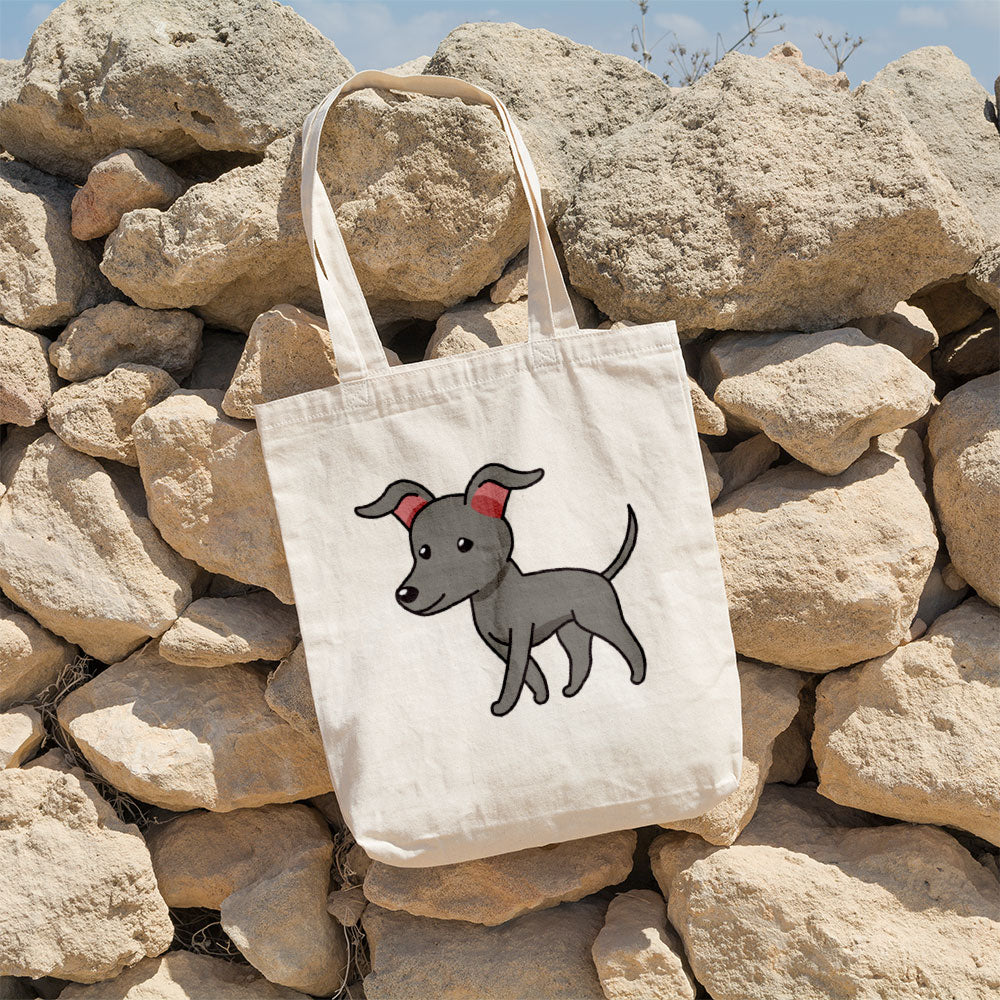 Adorable Greyhound Puppy Totes at $22.95 found at Personalizedpetlovergifts