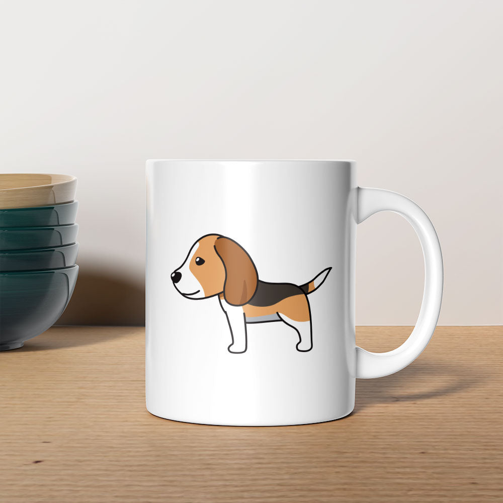 Alert Beagle Coffee Mug at $13.95 found at Personalizedpetlovergifts