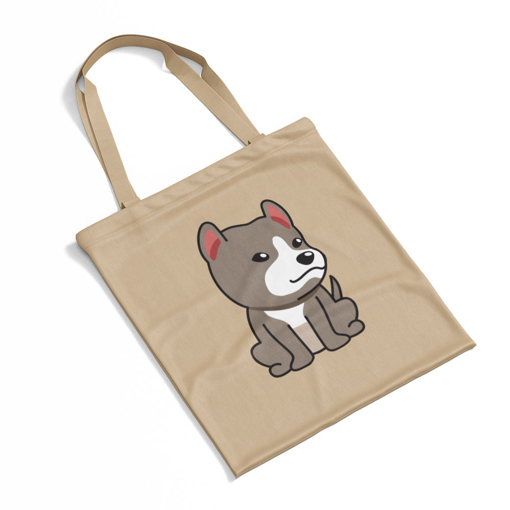 Alert Pitbull Sitting Totes at $22.95 found at Personalizedpetlovergifts