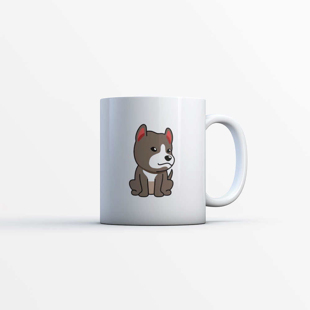 Alert Pitbull Sitting Coffee Mug at $13.95 found at Personalizedpetlovergifts