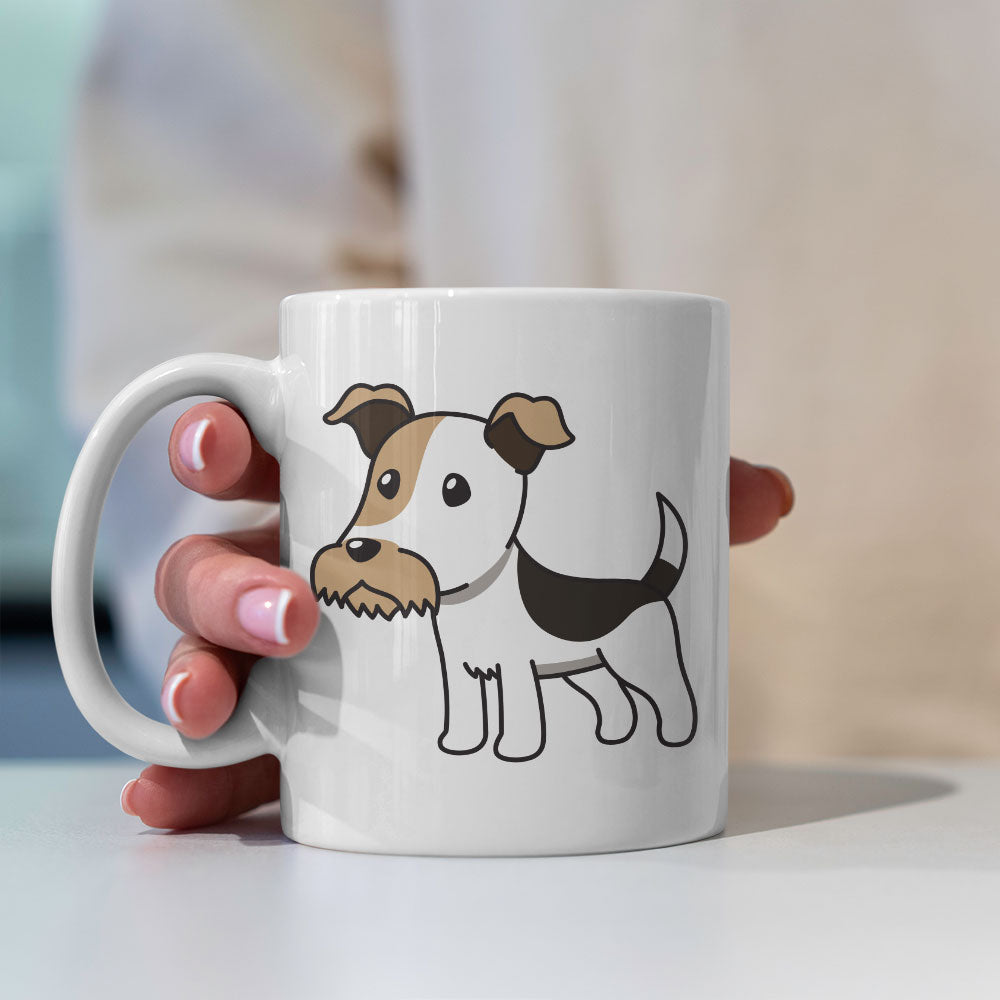 Alert White Spotted Puppy Coffee Mug at $13.95 found at Personalizedpetlovergifts