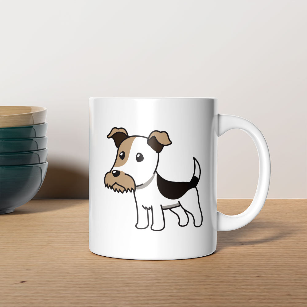 Alert White Spotted Puppy Coffee Mug at $13.95 found at Personalizedpetlovergifts