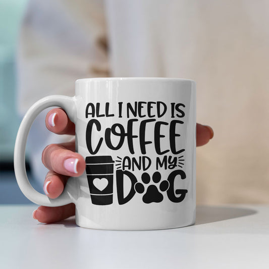 All I Need Is Coffee And My Dog Mugs at $13.95 found at Personalizedpetlovergifts