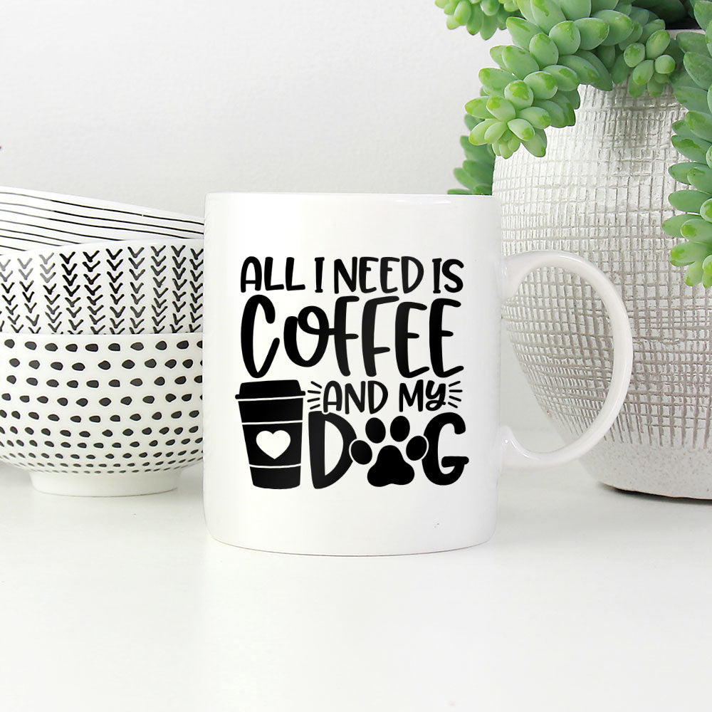 All I Need Is Coffee And My Dog Mugs at $13.95 found at Personalizedpetlovergifts