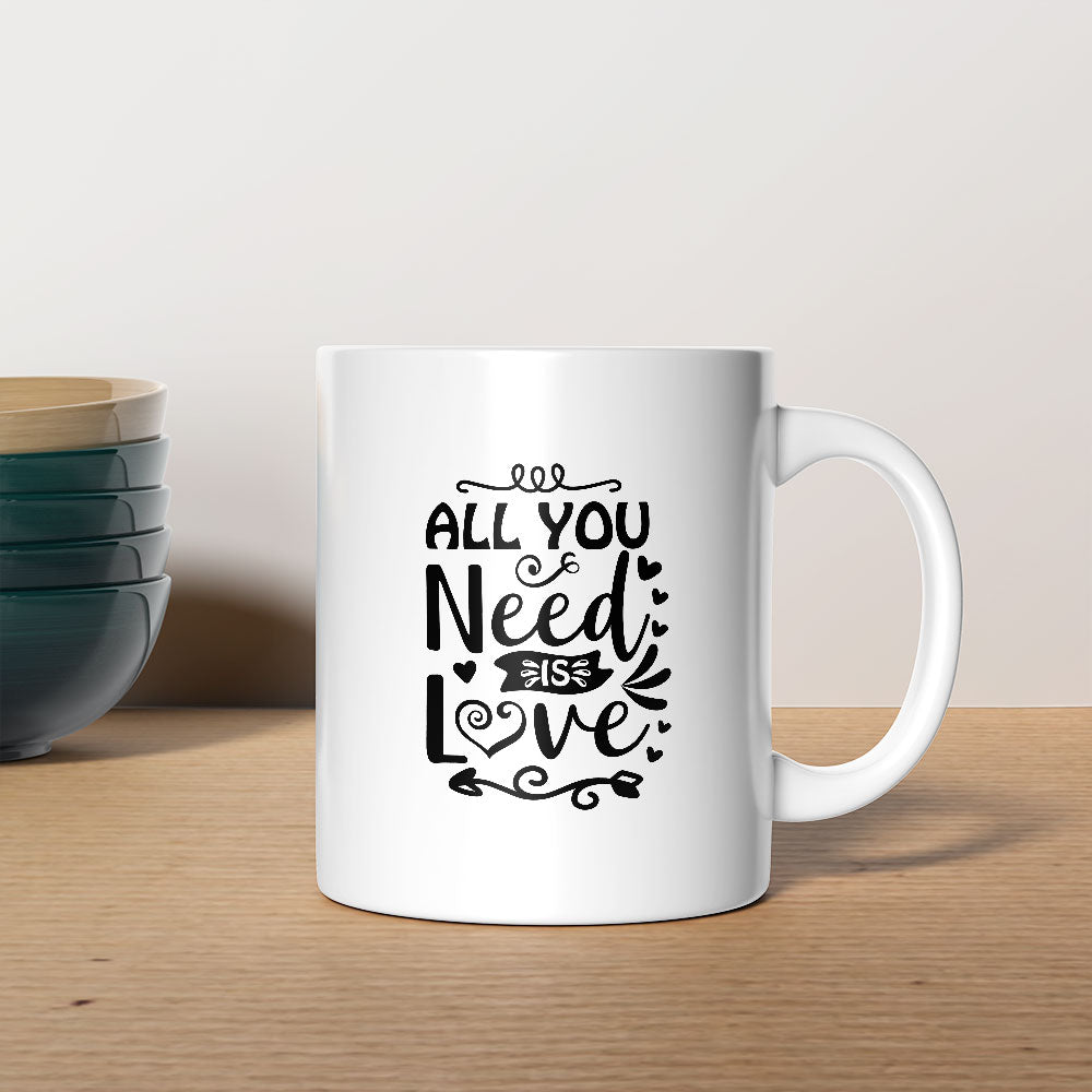 All You Need Is Love And a Cat With Hearts Coffee Mug at $13.95 found at Personalizedpetlovergifts