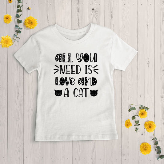 all you need is love and a cat Unisex T-Shirt at $22.95 found at Personalizedpetlovergifts