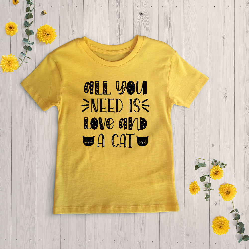 all you need is love and a cat Unisex T-Shirt at $22.95 found at Personalizedpetlovergifts