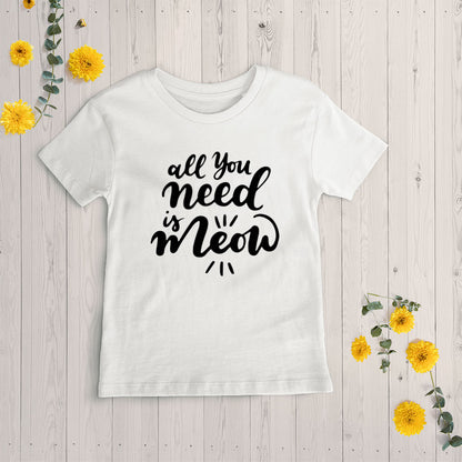 All You Need Is Meow With Paws Unisex T-Shirt at $22.95 found at Personalizedpetlovergifts