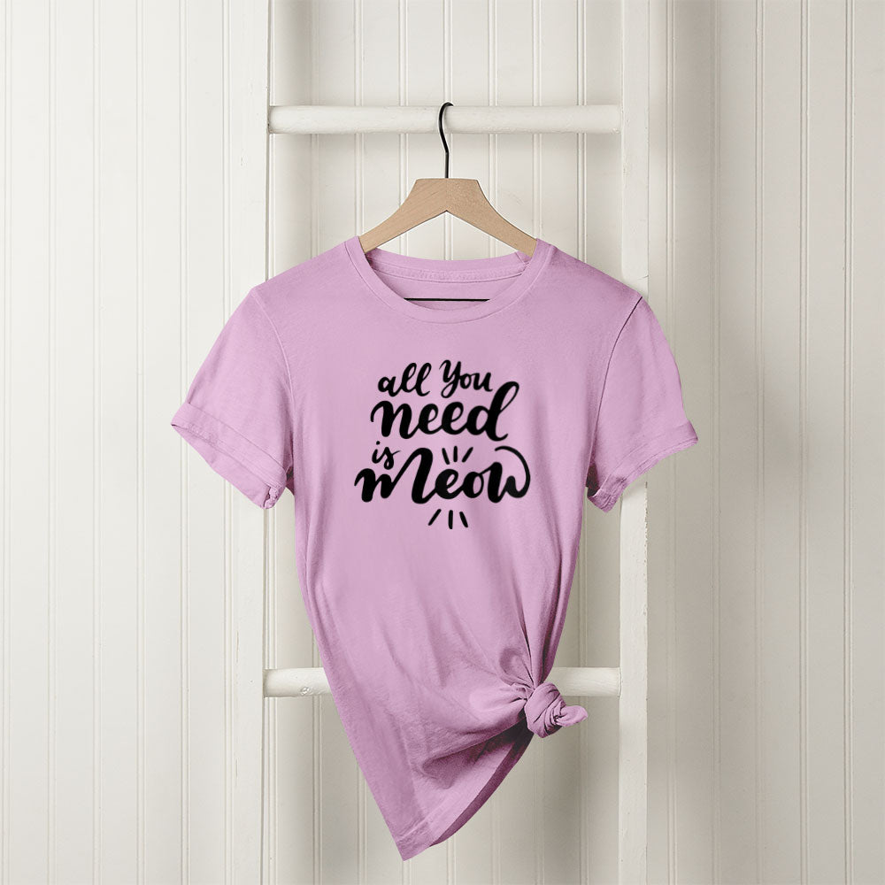 All You Need Is Meow With Paws Unisex T-Shirt at $22.95 found at Personalizedpetlovergifts