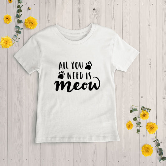 All You Need Is Meow Unisex T-Shirt at $22.95 found at Personalizedpetlovergifts