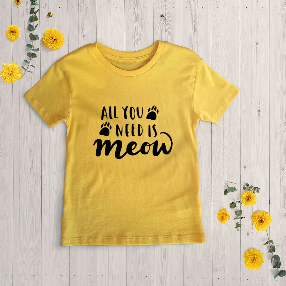 All You Need Is Meow Unisex T-Shirt at $22.95 found at Personalizedpetlovergifts