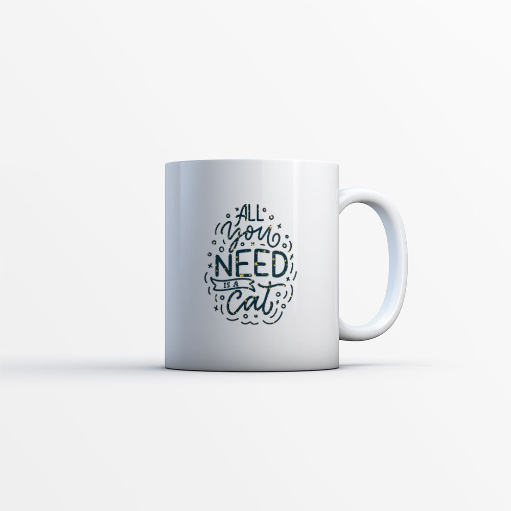 All You Need Is a Cat In Star Pattern Mug at $13.95 found at Personalizedpetlovergifts