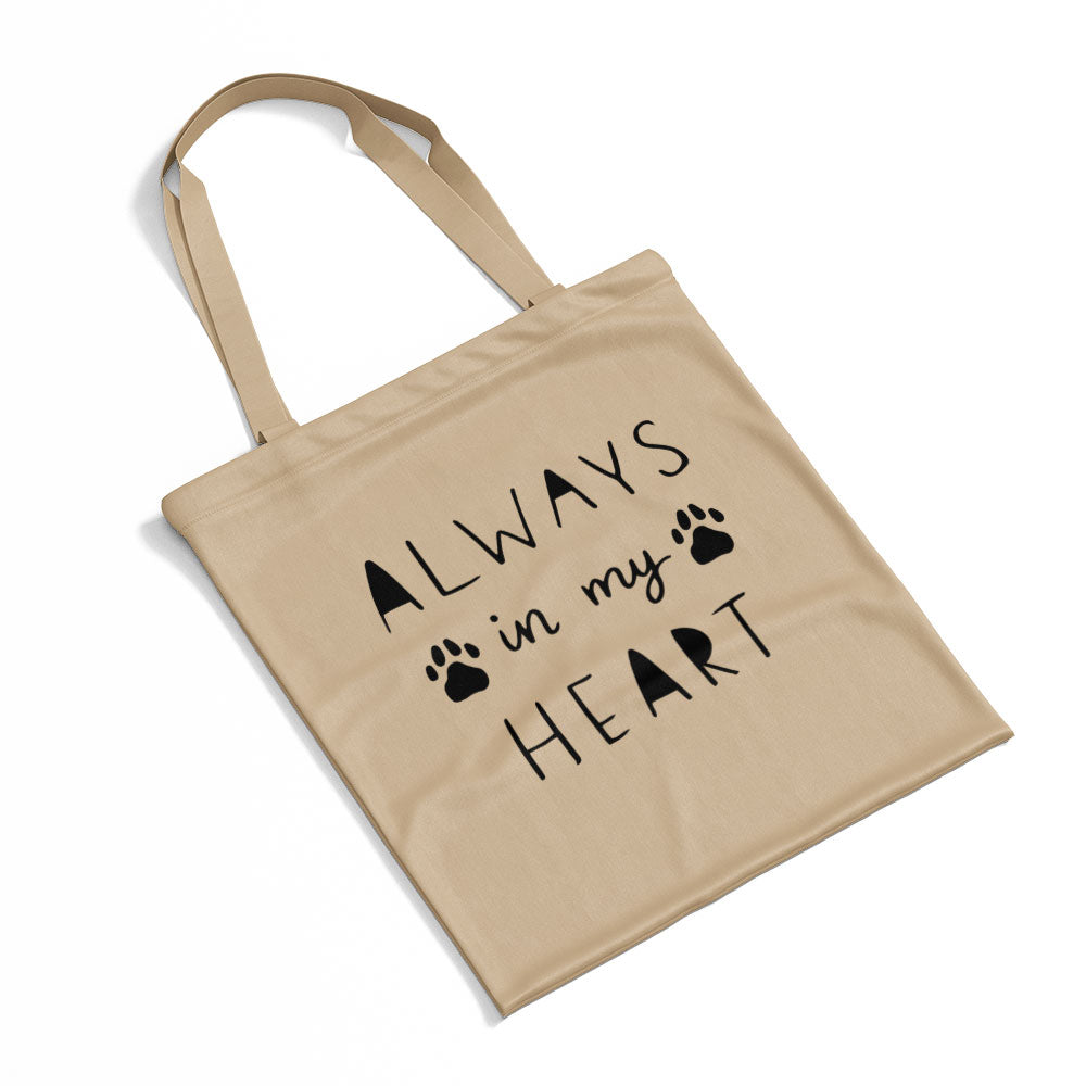 Always In My Heart Totes at $22.95 found at Personalizedpetlovergifts