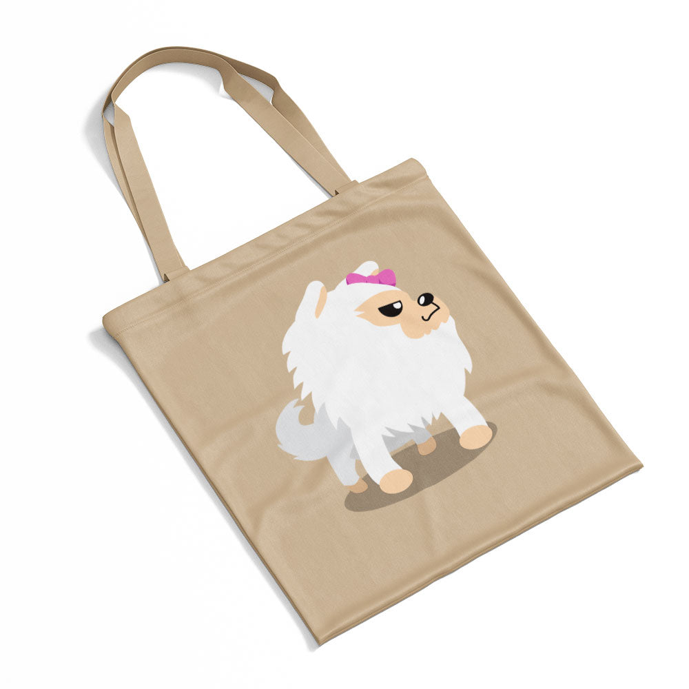 Angry Fuzzy White Dog Totes at $22.95 found at Personalizedpetlovergifts