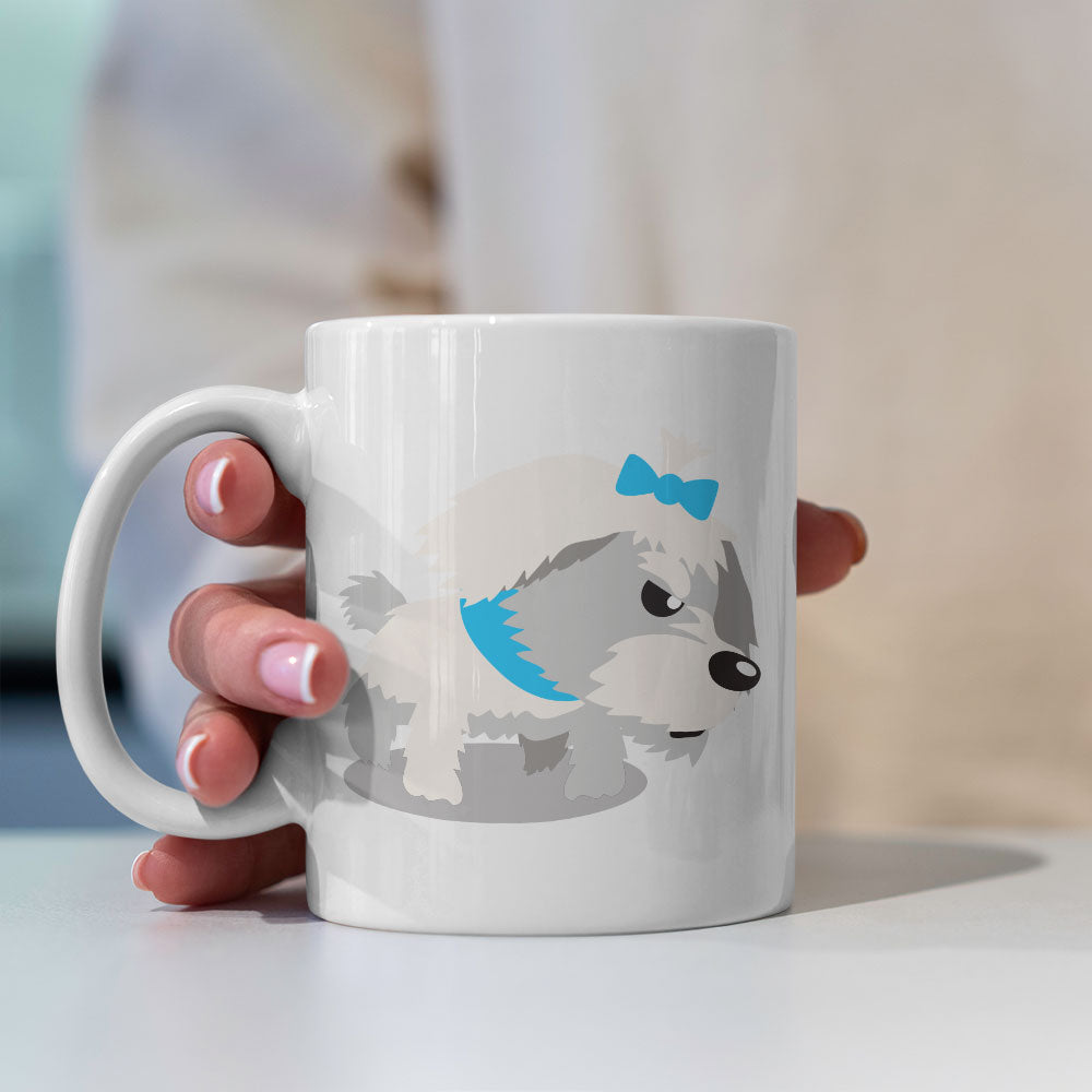 Angry White Terrior Puppy Coffee Mug at $13.95 found at Personalizedpetlovergifts