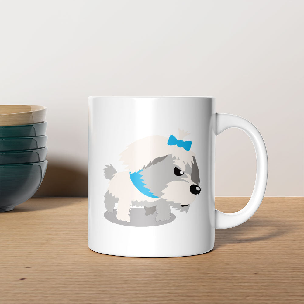 Angry White Terrior Puppy Coffee Mug at $13.95 found at Personalizedpetlovergifts