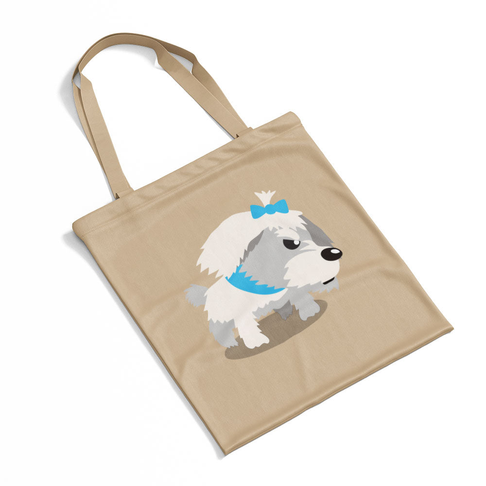 Angry White Terrior Puppy Totes at $22.95 found at Personalizedpetlovergifts