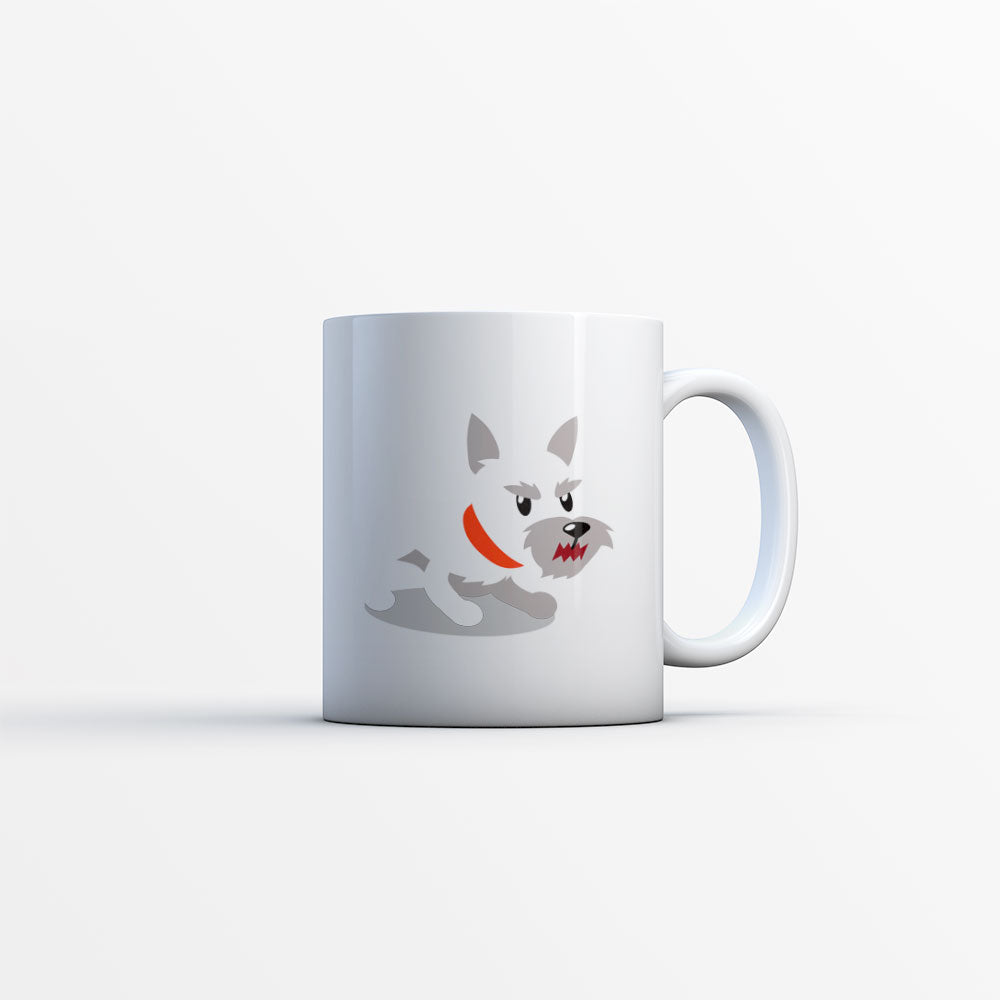 Angry White Terrior Coffee Mug at $13.95 found at Personalizedpetlovergifts