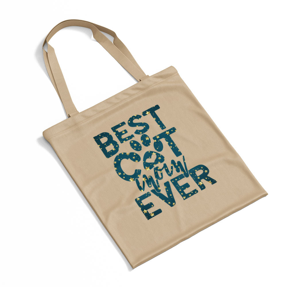 Best Cat Mom Ever In Star Pattern Tote at $22.95 found at Personalizedpetlovergifts