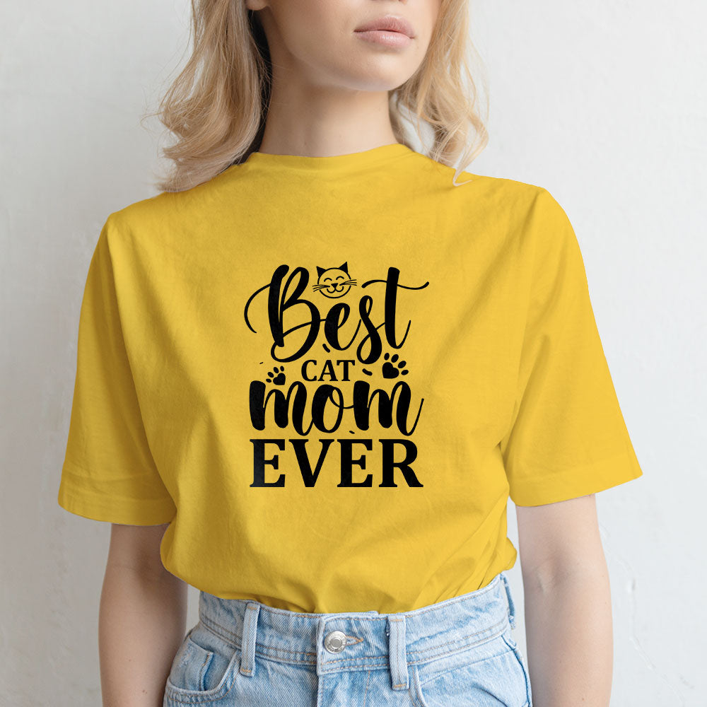 best cat mom ever Unisex T-Shirt at $22.95 found at Personalizedpetlovergifts