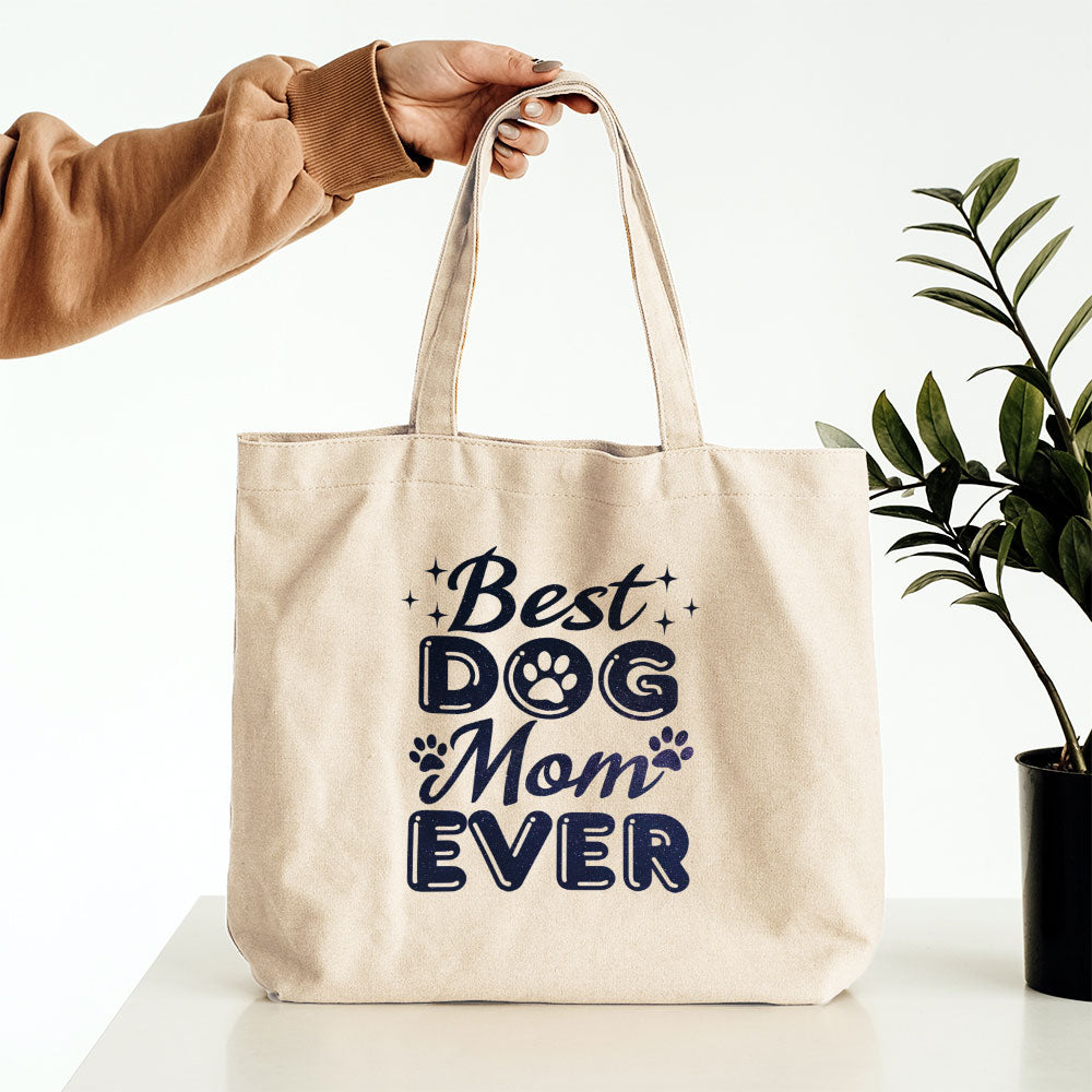 Best Dog Mom Ever With Galaxy Font Totes at $22.95 found at Personalizedpetlovergifts