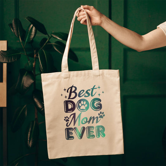 Best Dog Mom Ever With Green Galaxy Font Totes at $22.95 found at Personalizedpetlovergifts