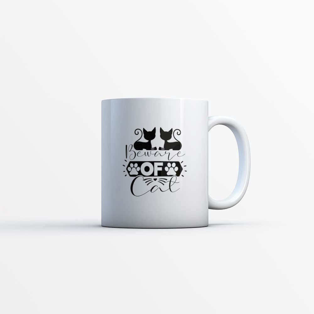 Beware Of Cat Coffee Mug at $13.95 found at Personalizedpetlovergifts