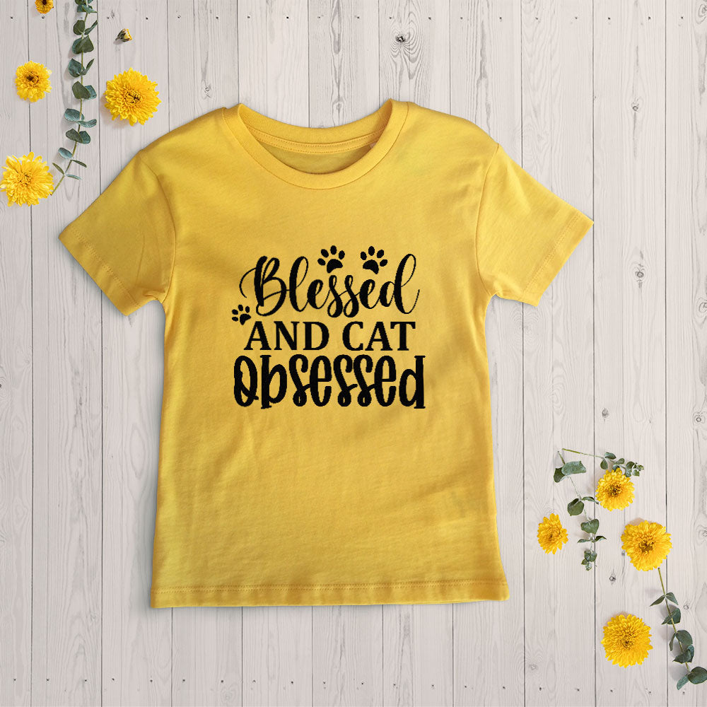 Blessed And Cat Obsessed Unisex T-Shirt at $22.95 found at Personalizedpetlovergifts