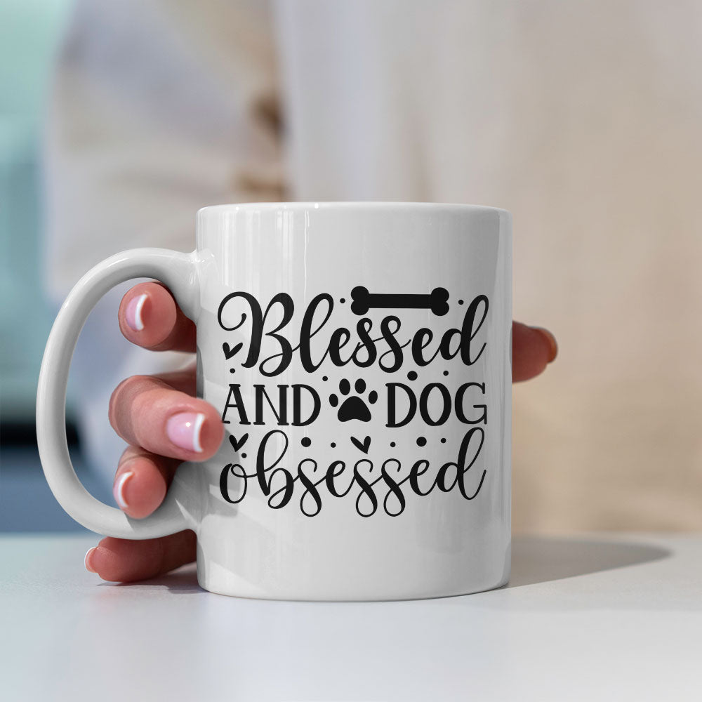 Blessed And Dog Obsessed Mugs at $13.95 found at Personalizedpetlovergifts