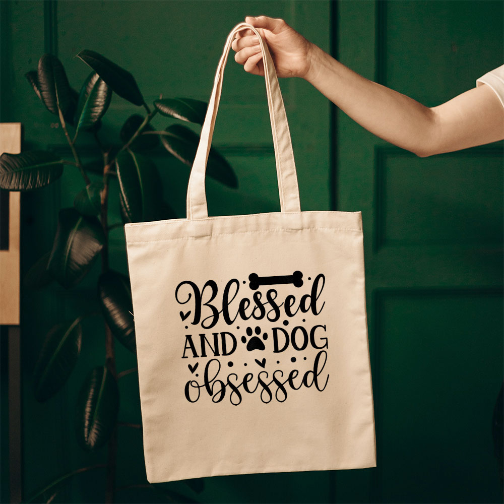 Blessed And Dog Obsessed Totes at $22.95 found at Personalizedpetlovergifts