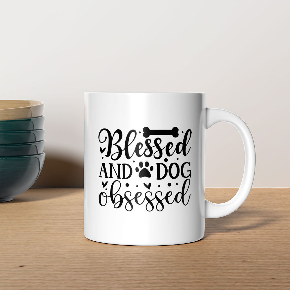 Blessed And Dog Obsessed Mugs at $13.95 found at Personalizedpetlovergifts