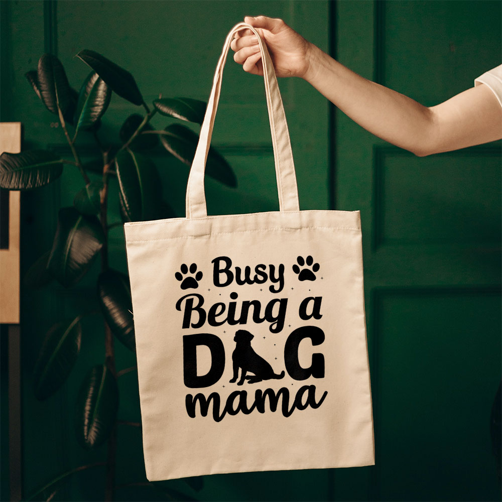 Busy Being A Dog Mama Totes at $22.95 found at Personalizedpetlovergifts