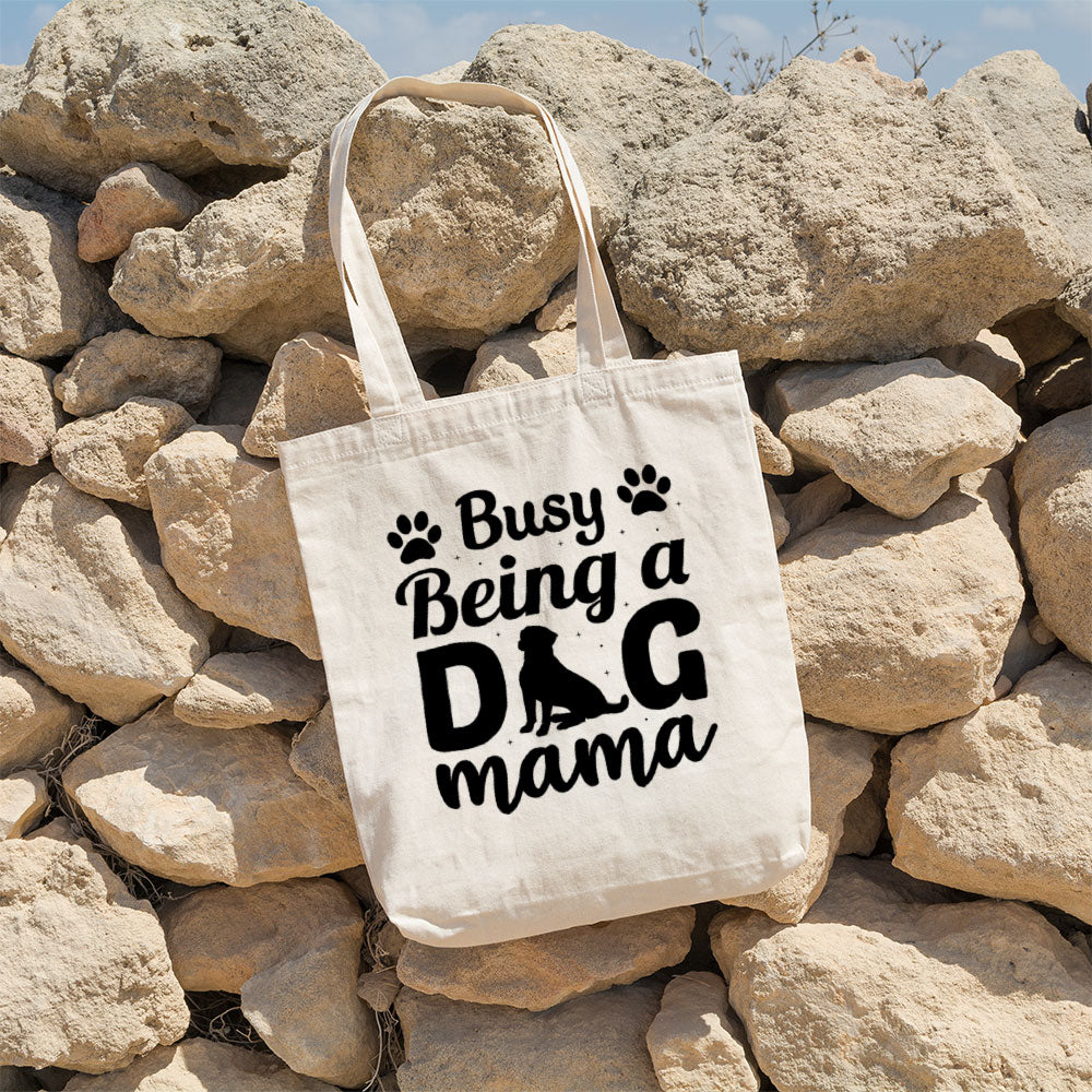 Busy Being A Dog Mama Totes at $22.95 found at Personalizedpetlovergifts