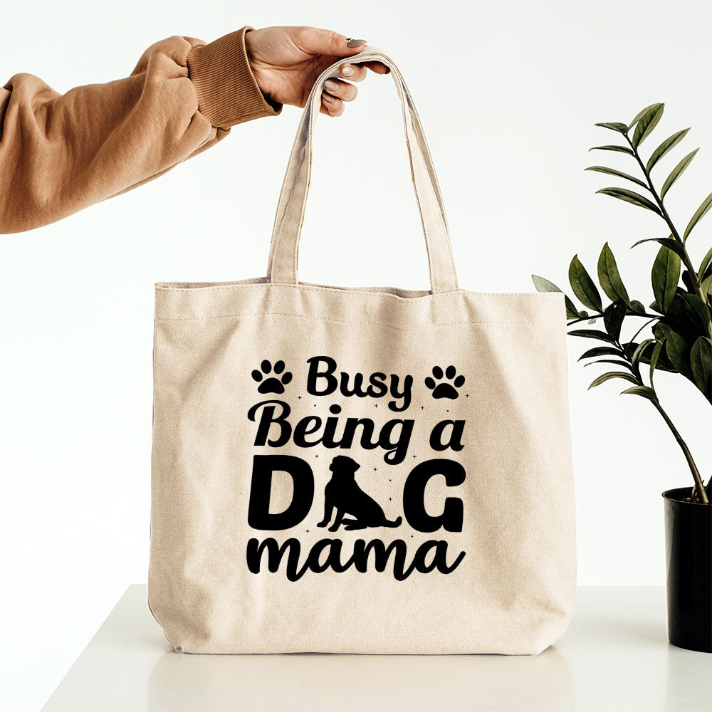 Busy Being A Dog Mama Totes at $22.95 found at Personalizedpetlovergifts