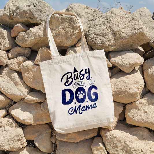 Busy Dog Mama With Galaxy Font Totes at $22.95 found at Personalizedpetlovergifts