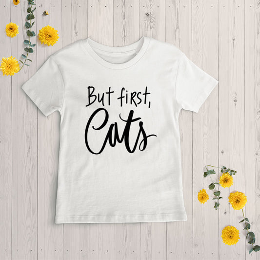 But First, Cats Unisex T-Shirt at $22.95 found at Personalizedpetlovergifts