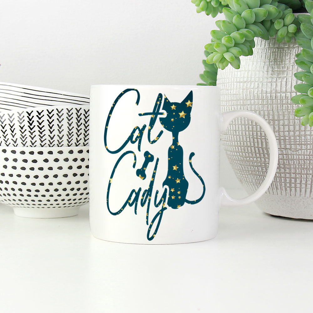 Cat Cady In Star Pattern Mug at $13.95 found at Personalizedpetlovergifts