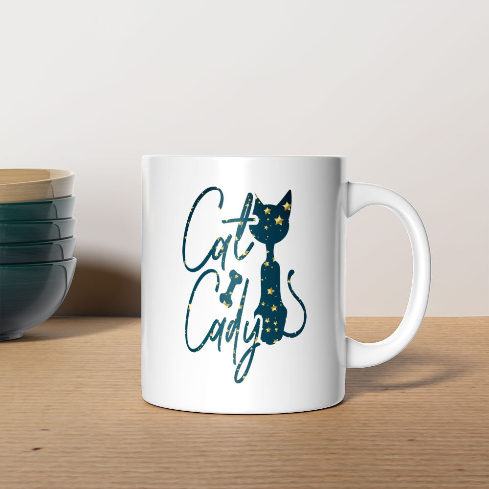 Cat Cady In Star Pattern Mug at $13.95 found at Personalizedpetlovergifts