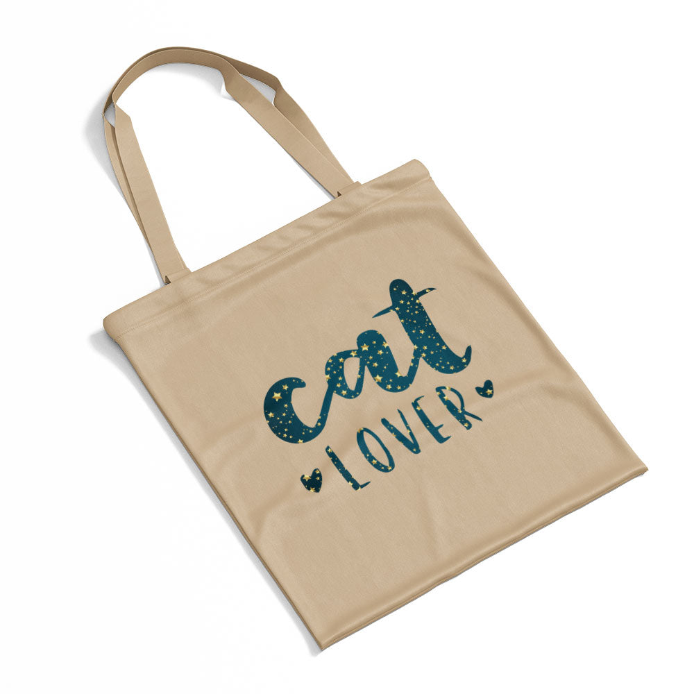 Cat Lover In Star Pattern Tote at $22.95 found at Personalizedpetlovergifts