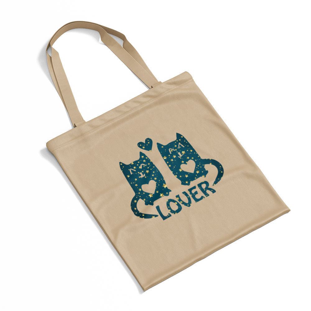 Cat Lovers In Star Pattern Tote at $22.95 found at Personalizedpetlovergifts